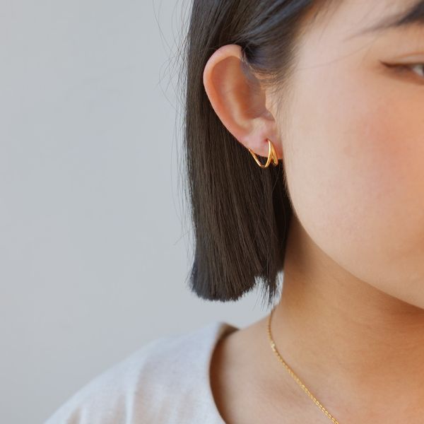 率性線條 純銀易扣耳環 韓系純銀耳環,S925抗敏耳釘,女生氣質耳環推薦,小巧純銀耳環,抗敏耳環不過敏,百搭日常耳環,簡約韓系耳飾