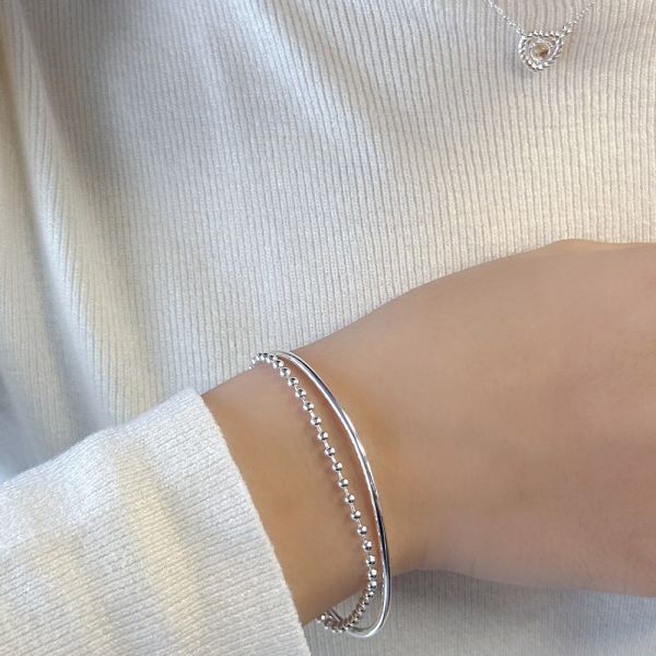 雙層極簡 純銀手鐲 韓系純銀手鍊,S925抗敏手環,簡約手鍊推薦,女生日常百搭手鍊,情侶手鍊純銀,姐妹手鍊禮物,純銀手環,韓系風格,個性手鍊推薦