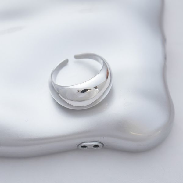 永晝大寬面戒指 韓系純銀戒指,S925抗敏戒指,開口戒指推薦,尾戒防小人,情侶對戒 純銀,疊戴戒指風格,簡約細戒 日常百搭,女生純銀戒指推薦