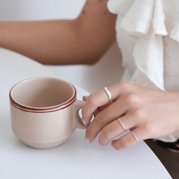 超閃菱格切面戒指 