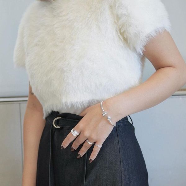 不對稱 幾何設計手鐲 手環 