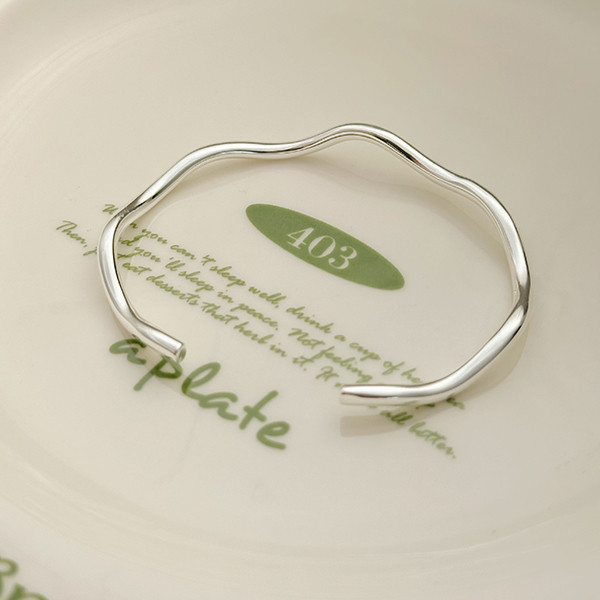 重工！小波浪 純銀手鐲 