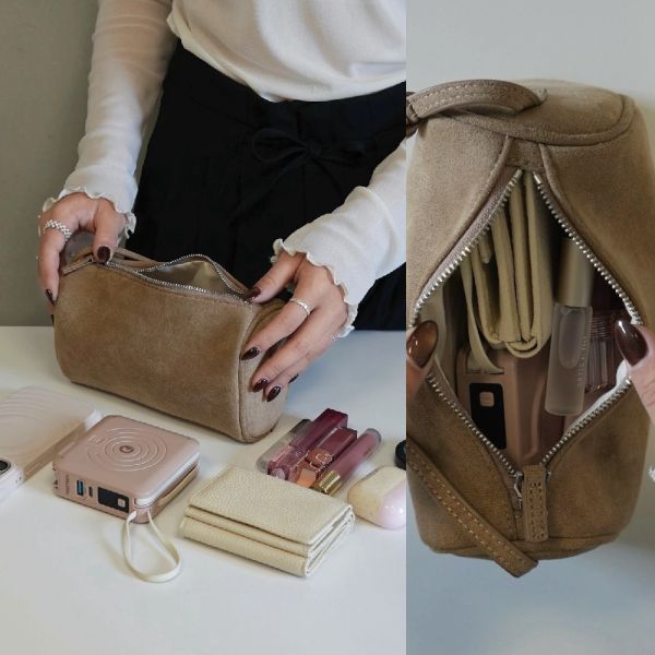 秋冬必備麂皮小包 