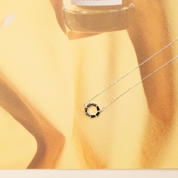 韓系不規則鋯石 圓圈純銀項鍊 韓系純銀項鍊,S925鎖骨鍊推薦,女生百搭項鍊,韓系氣質鎖骨鍊,抗敏項鍊推薦,日常穿搭項鍊