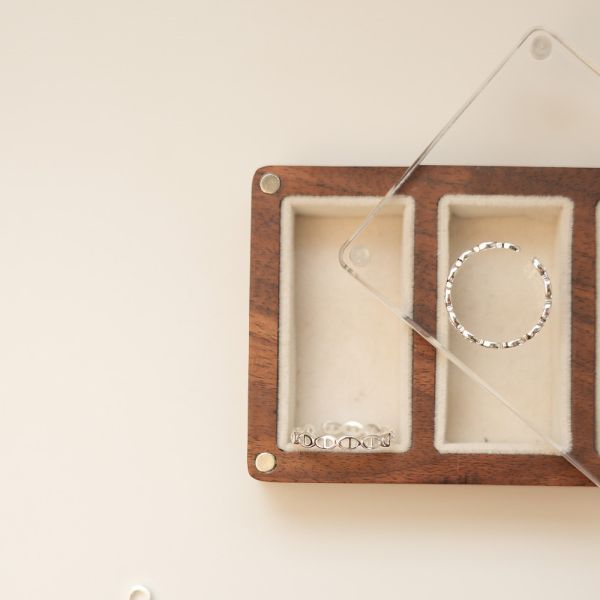 簍空小豬鼻 純銀戒指 