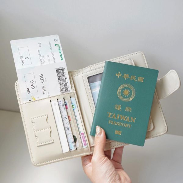 鱷魚皮紋 多功能 護照夾 