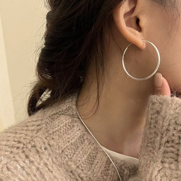 必收！辣妹專用 圈圈 針塞式 易扣耳環 韓系純銀耳環,S925抗敏耳釘,女生氣質耳環推薦,小巧純銀耳環,抗敏耳環不過敏,百搭日常耳環,簡約韓系耳飾