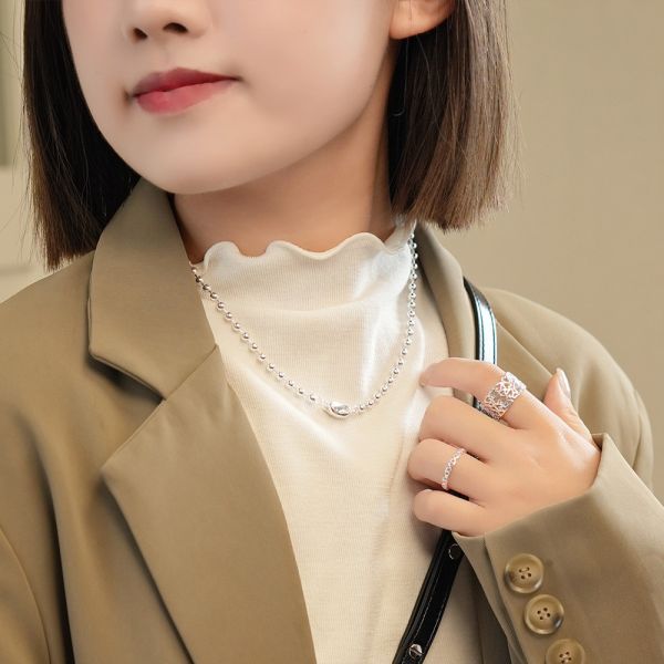 簍空小豬鼻 純銀戒指 