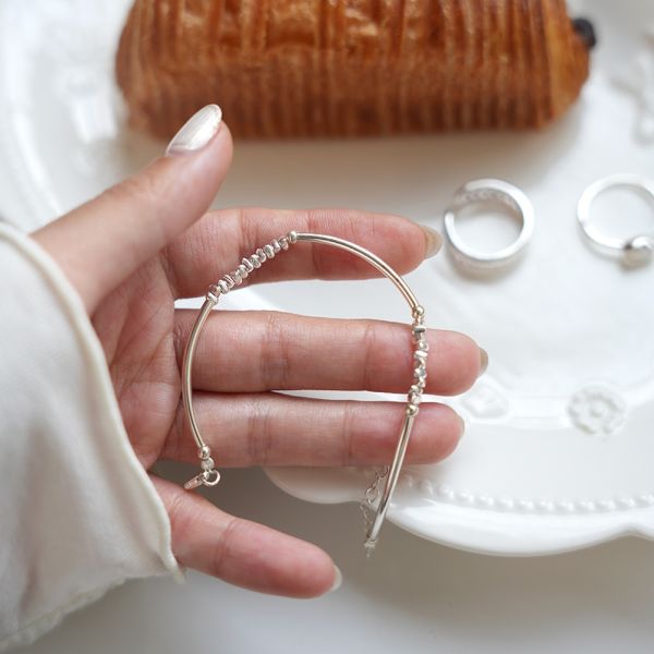 高级感碎銀小圓珠手鍊 