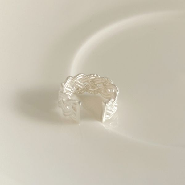 浪漫編織 純銀耳骨夾 單支售 