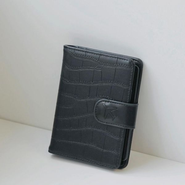 鱷魚皮紋 多功能 護照夾 