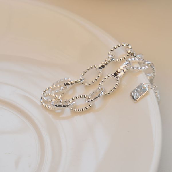 重工厚磅 圈圈純銀手鍊 韓系純銀手鍊,S925抗敏手環,簡約手鍊推薦,女生日常百搭手鍊,情侶手鍊純銀,姐妹手鍊禮物,純銀手環,韓系風格,個性手鍊推薦