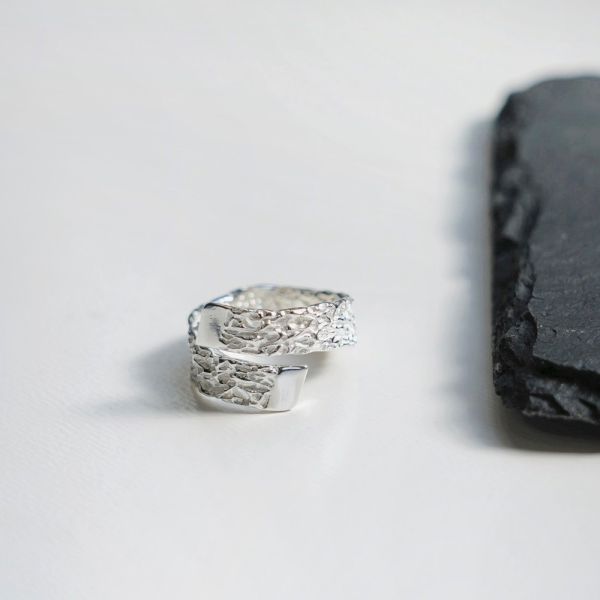 熔岩紋理 個性款 戒指 