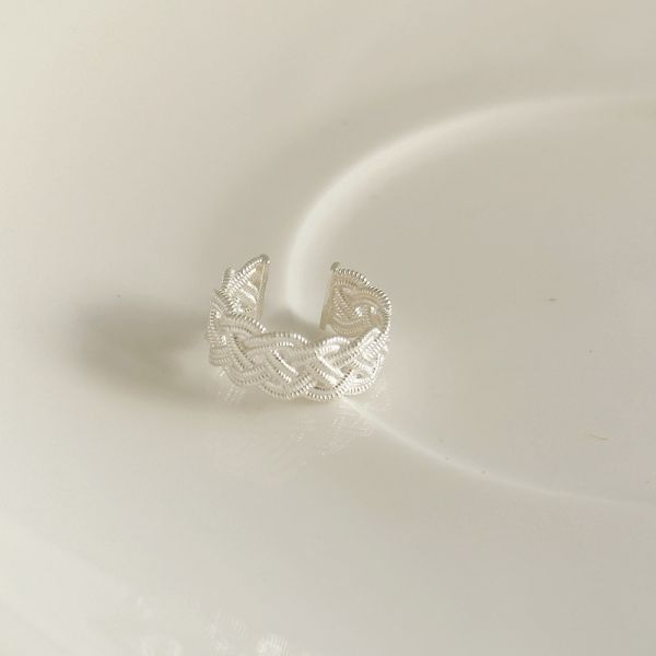 浪漫編織 純銀耳骨夾 單支售 