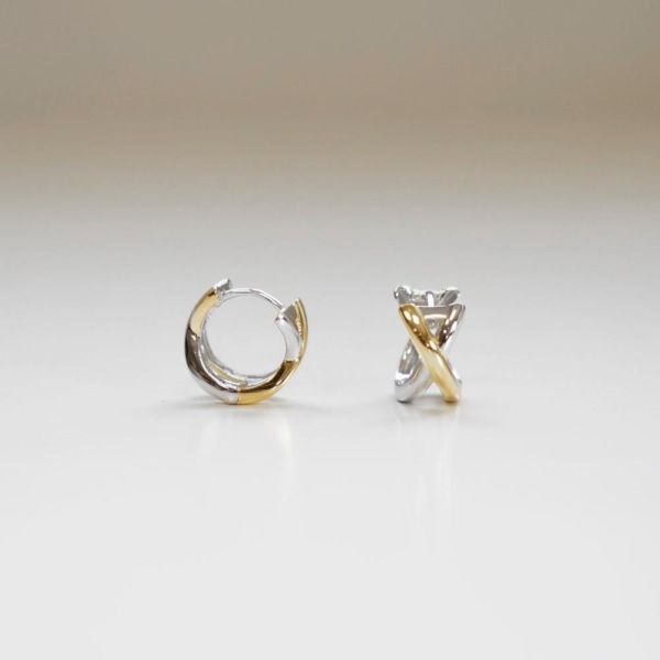 撞色率性感 易扣耳環 