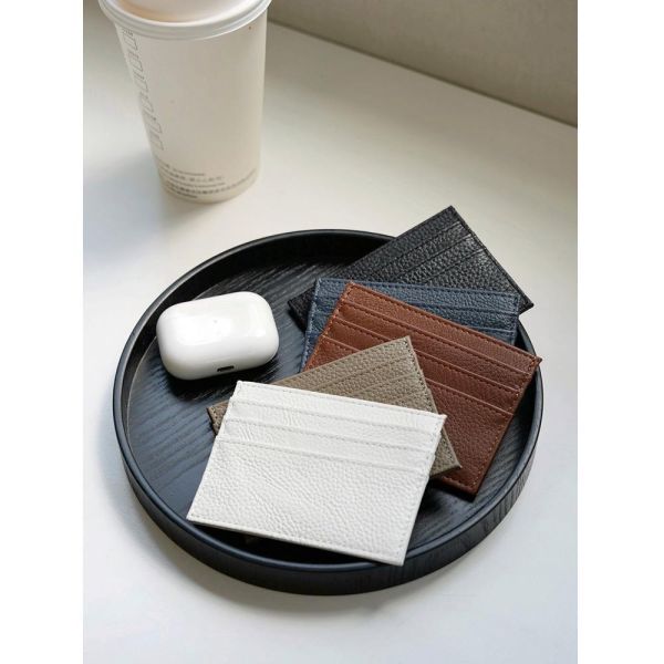 極簡主義 【 真的薄 ! 真皮大地色系卡套】 