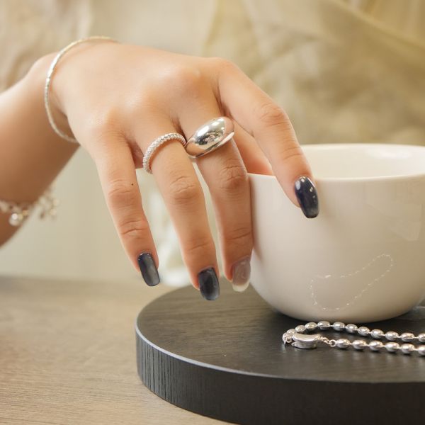 永晝大寬面戒指 韓系純銀戒指,S925抗敏戒指,開口戒指推薦,尾戒防小人,情侶對戒 純銀,疊戴戒指風格,簡約細戒 日常百搭,女生純銀戒指推薦