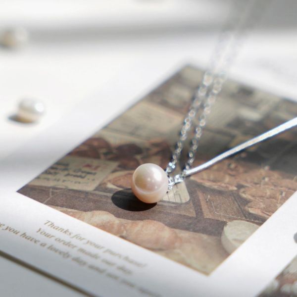 雙鍊淡水珍珠 純銀項鍊 