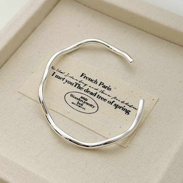 重工！小波浪 純銀手鐲 