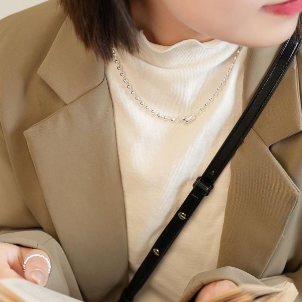 𝑳𝒐𝒗𝒆小圓豆 純銀圓珠項鍊 