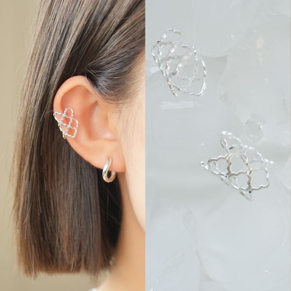 小Lady蕾絲 純銀耳骨夾 