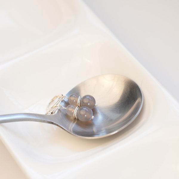 墜落仙女 天然石 純銀易扣耳環 韓系純銀耳環,S925抗敏耳釘,女生氣質耳環推薦,小巧純銀耳環,抗敏耳環不過敏,百搭日常耳環,簡約韓系耳飾