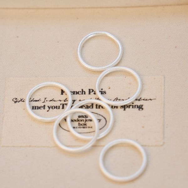 全碼！純銀古法霧面戒指 韓系純銀戒指,S925抗敏戒指,開口戒指推薦,尾戒防小人,情侶對戒 純銀,疊戴戒指風格,簡約細戒 日常百搭,女生純銀戒指推薦