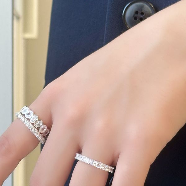 美到翻！疊戴高級感美鑽系列 純銀戒指 