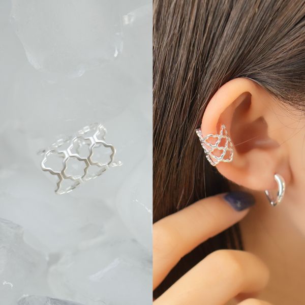 小Lady蕾絲 純銀耳骨夾 