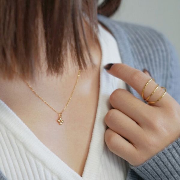 圓珠十字架項鍊 