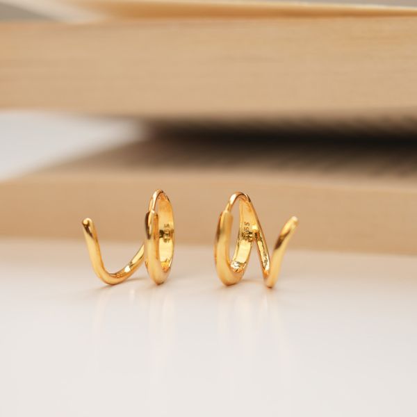 率性線條 純銀易扣耳環 韓系純銀耳環,S925抗敏耳釘,女生氣質耳環推薦,小巧純銀耳環,抗敏耳環不過敏,百搭日常耳環,簡約韓系耳飾