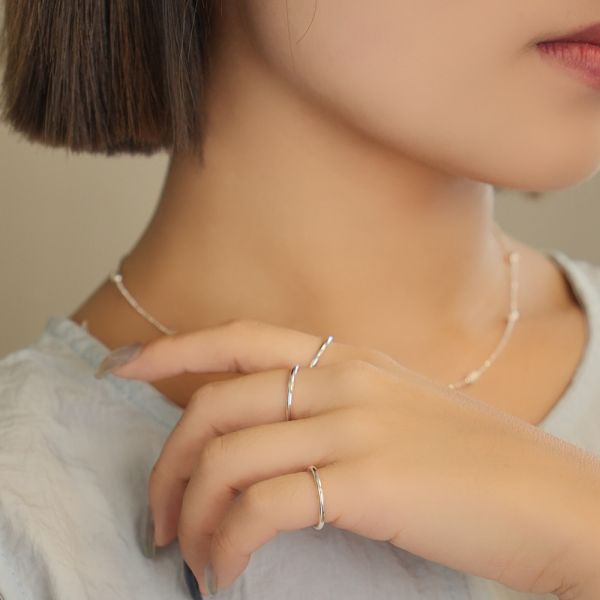 細閃百搭！純銀古法戒指 韓系純銀戒指,S925抗敏戒指,開口戒指推薦,尾戒防小人,情侶對戒 純銀,疊戴戒指風格,簡約細戒 日常百搭,女生純銀戒指推薦