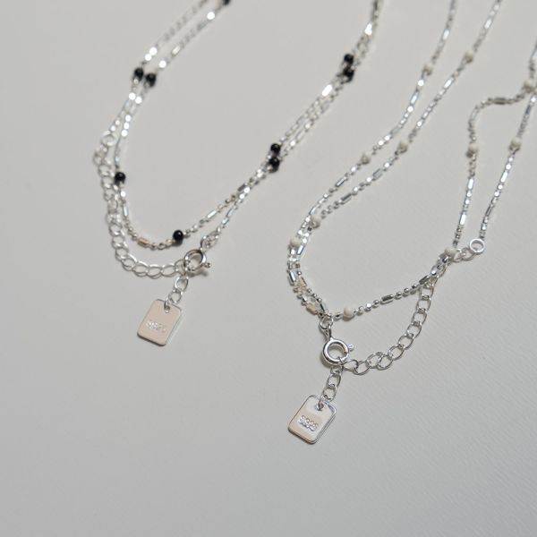 閃閃惹人愛 純銀小亮珠項鍊 韓系純銀項鍊,S925鎖骨鍊推薦,女生百搭項鍊,韓系氣質鎖骨鍊,抗敏項鍊推薦,日常穿搭項鍊