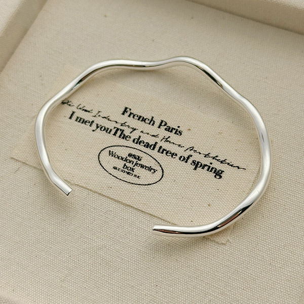 重工！小波浪 純銀手鐲 