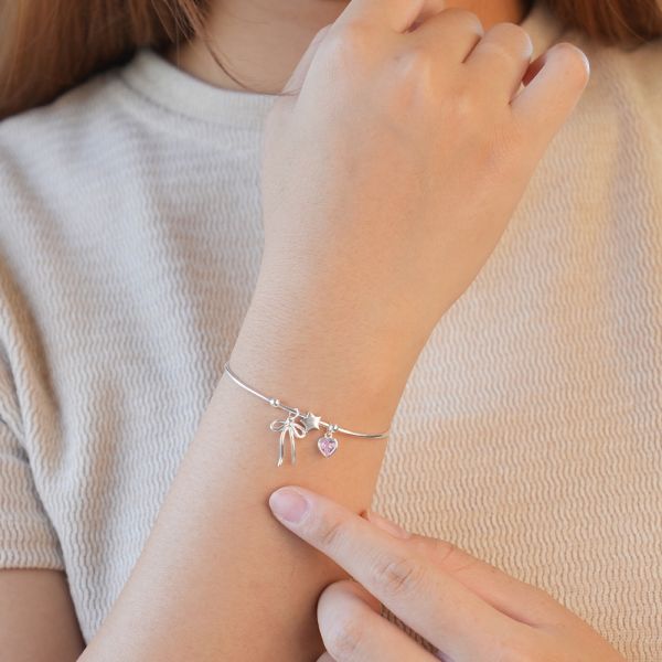 超極細！公主蝴蝶結 純銀手環 韓系純銀手鍊,S925抗敏手環,簡約手鍊推薦,女生日常百搭手鍊,情侶手鍊純銀,姐妹手鍊禮物,純銀手環,韓系風格,個性手鍊推薦