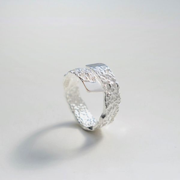 熔岩紋理 個性款 戒指 