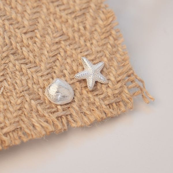 迷你 小貝殼純銀耳釘 韓系純銀耳環,S925抗敏耳釘,女生氣質耳環推薦,小巧純銀耳環,抗敏耳環不過敏,百搭日常耳環,簡約韓系耳飾