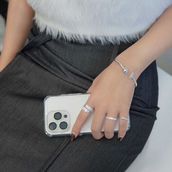 熔岩紋理 個性款 戒指 