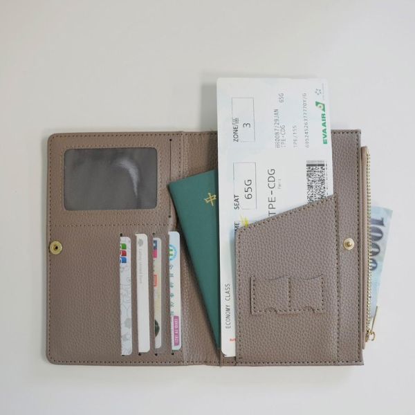 【手感超柔軟】質感最高 荔枝紋皮 RFID 防盜刷護照夾 