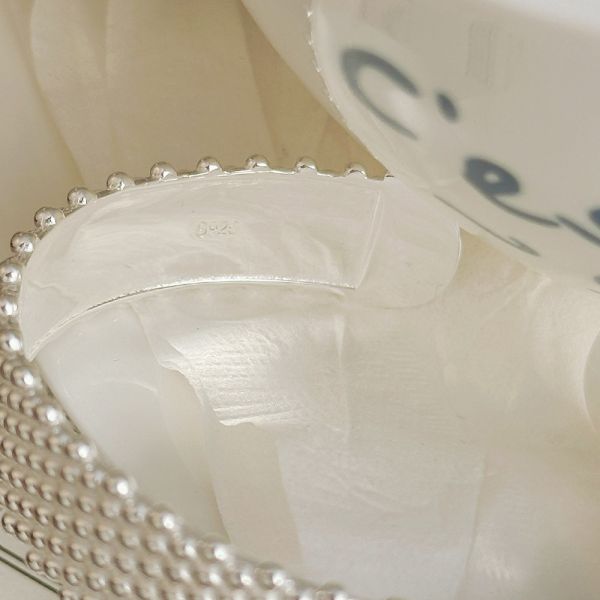 寬邊質感圓點 純銀手鐲 