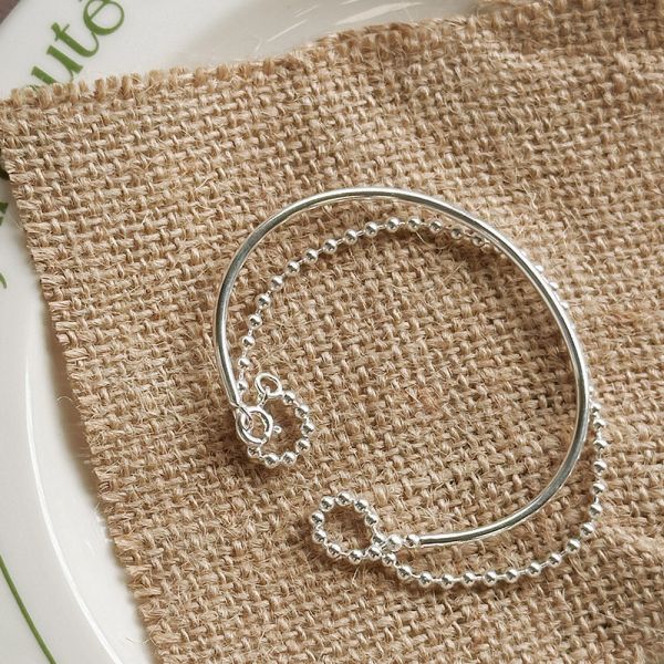 雙層極簡 純銀手鐲 韓系純銀手鍊,S925抗敏手環,簡約手鍊推薦,女生日常百搭手鍊,情侶手鍊純銀,姐妹手鍊禮物,純銀手環,韓系風格,個性手鍊推薦