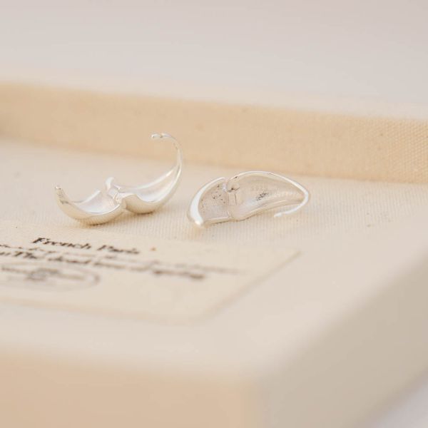 日常養耳款 極簡亮光甜甜圈 純銀易扣耳環 銀/金 