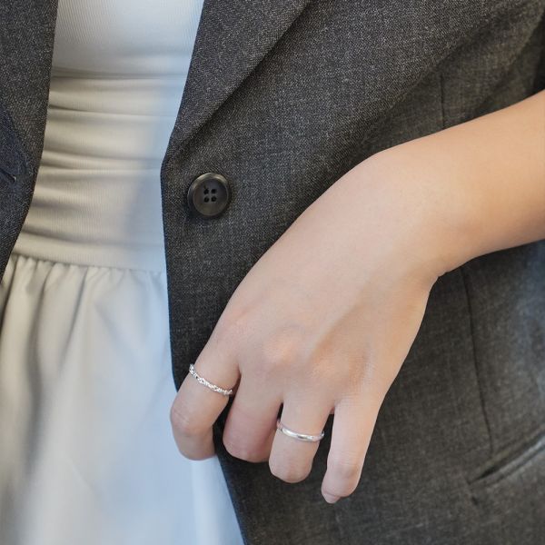百搭的編織戒指 純銀戒指 韓系純銀戒指,S925抗敏戒指,開口戒指推薦,尾戒防小人,情侶對戒 純銀,疊戴戒指風格,簡約細戒 日常百搭,女生純銀戒指推薦