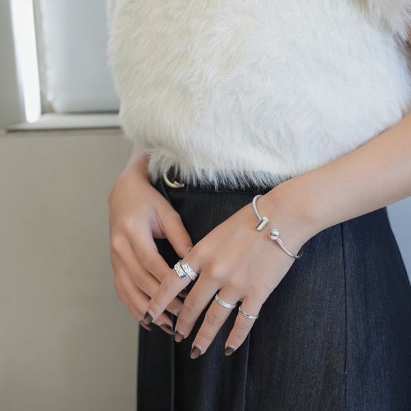 熔岩紋理 個性款 戒指 