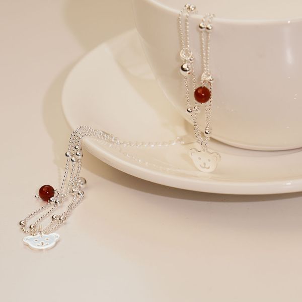 童話小熊熊手鍊 韓系純銀手鍊,S925抗敏手環,簡約手鍊推薦,女生日常百搭手鍊,情侶手鍊純銀,姐妹手鍊禮物,純銀手環,韓系風格,個性手鍊推薦