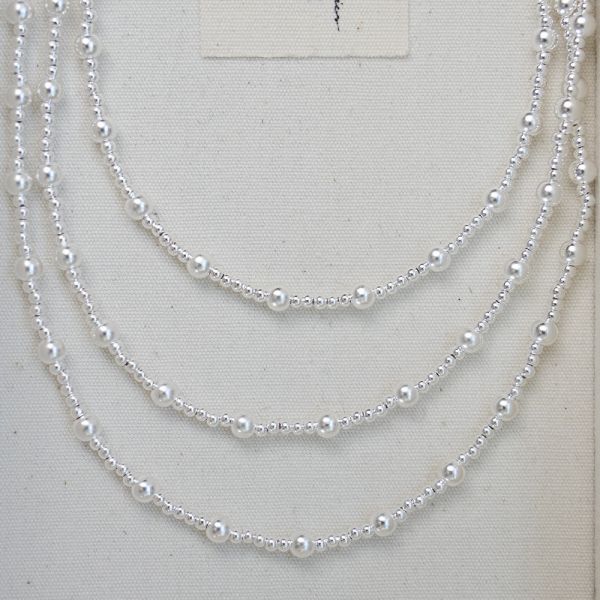 韓國獨家 訂製款圓珠 純銀項鍊 韓系純銀項鍊,S925鎖骨鍊推薦,女生百搭項鍊,韓系氣質鎖骨鍊,抗敏項鍊推薦,日常穿搭項鍊