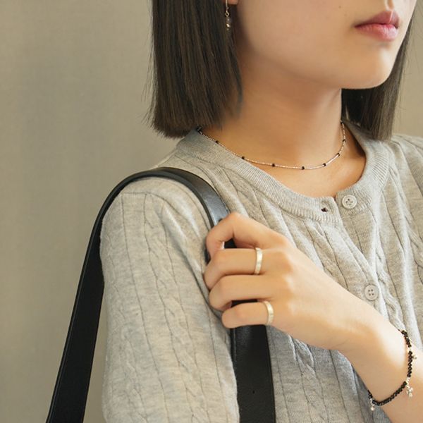 閃閃惹人愛 純銀小亮珠項鍊 韓系純銀項鍊,S925鎖骨鍊推薦,女生百搭項鍊,韓系氣質鎖骨鍊,抗敏項鍊推薦,日常穿搭項鍊