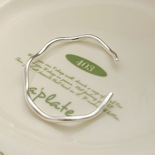 重工！小波浪 純銀手鐲 