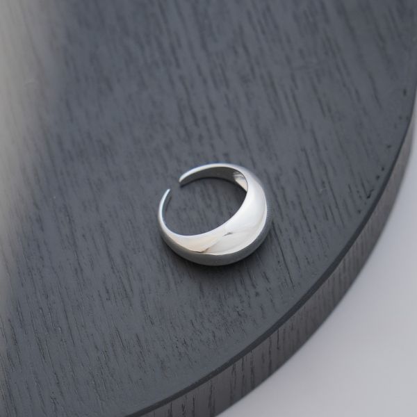 永晝大寬面戒指 韓系純銀戒指,S925抗敏戒指,開口戒指推薦,尾戒防小人,情侶對戒 純銀,疊戴戒指風格,簡約細戒 日常百搭,女生純銀戒指推薦