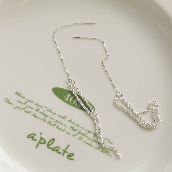 滿天星 垂墜流蘇純銀耳釘 韓系純銀耳環,S925抗敏耳釘,女生氣質耳環推薦,小巧純銀耳環,抗敏耳環不過敏,百搭日常耳環,簡約韓系耳飾